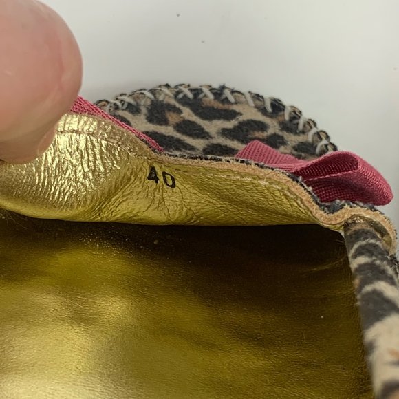 French Sole Animal Print Cheetah Ballet Flats - Picture 9 of 9